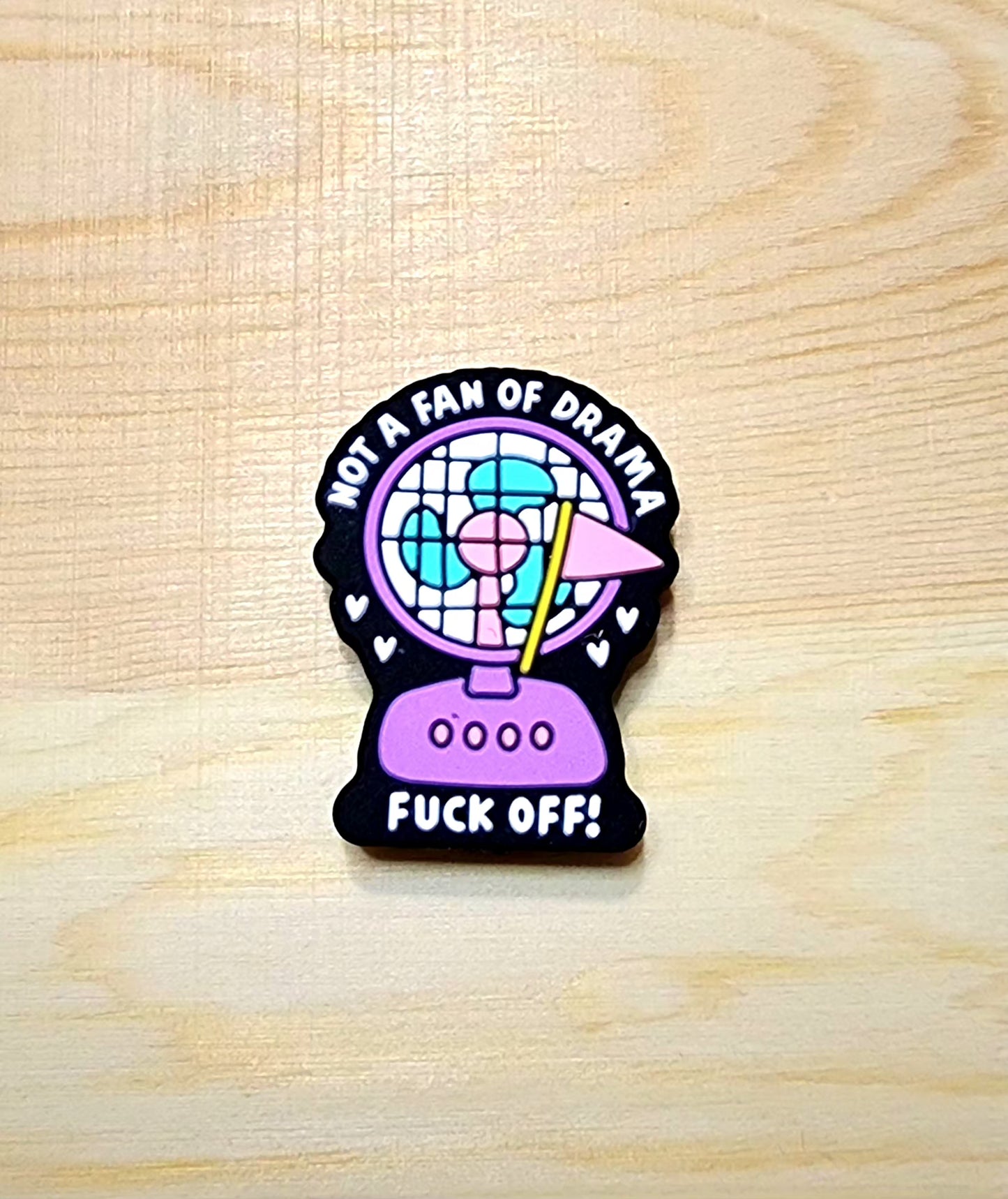 Not a fan of drama F**k off - silicone focal bead - A11