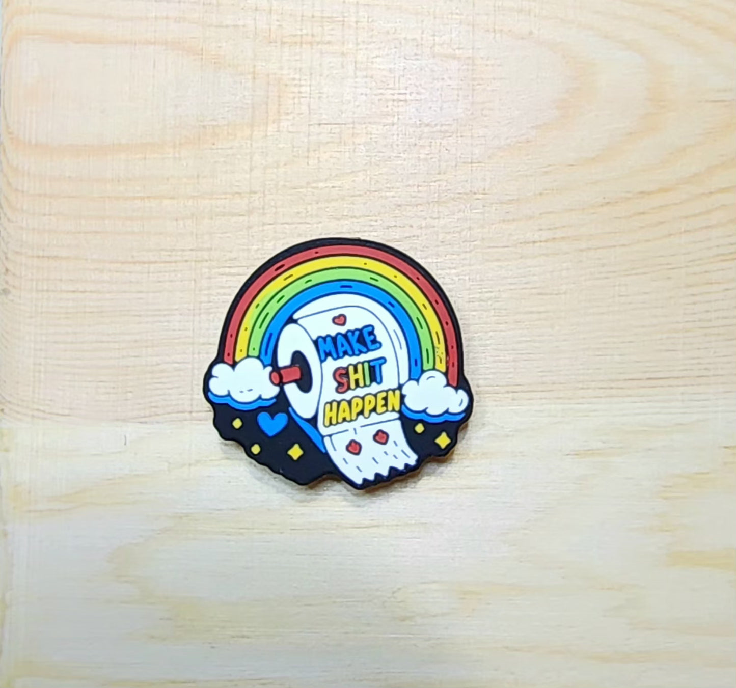 Make Shit happen - silicone focal bead - A28