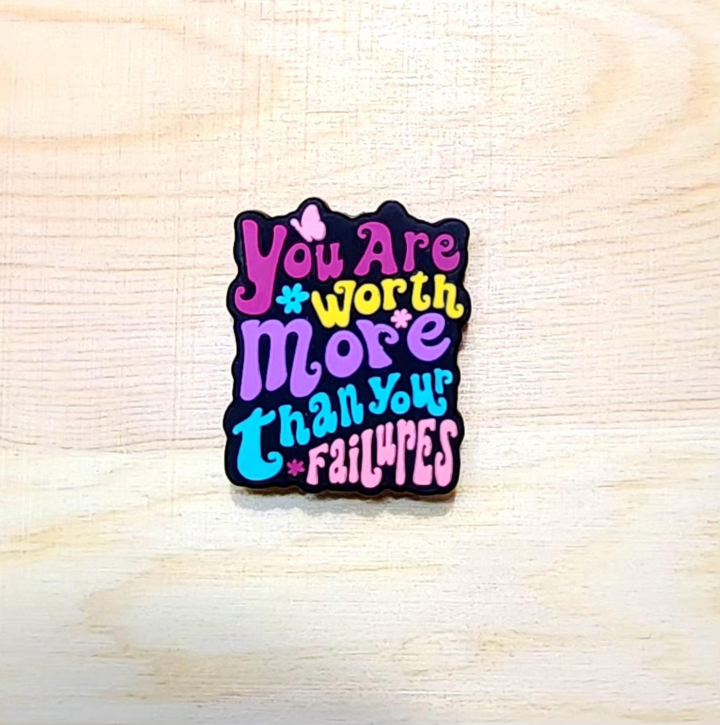 You are worth more than your failures - silicone focal bead - A78