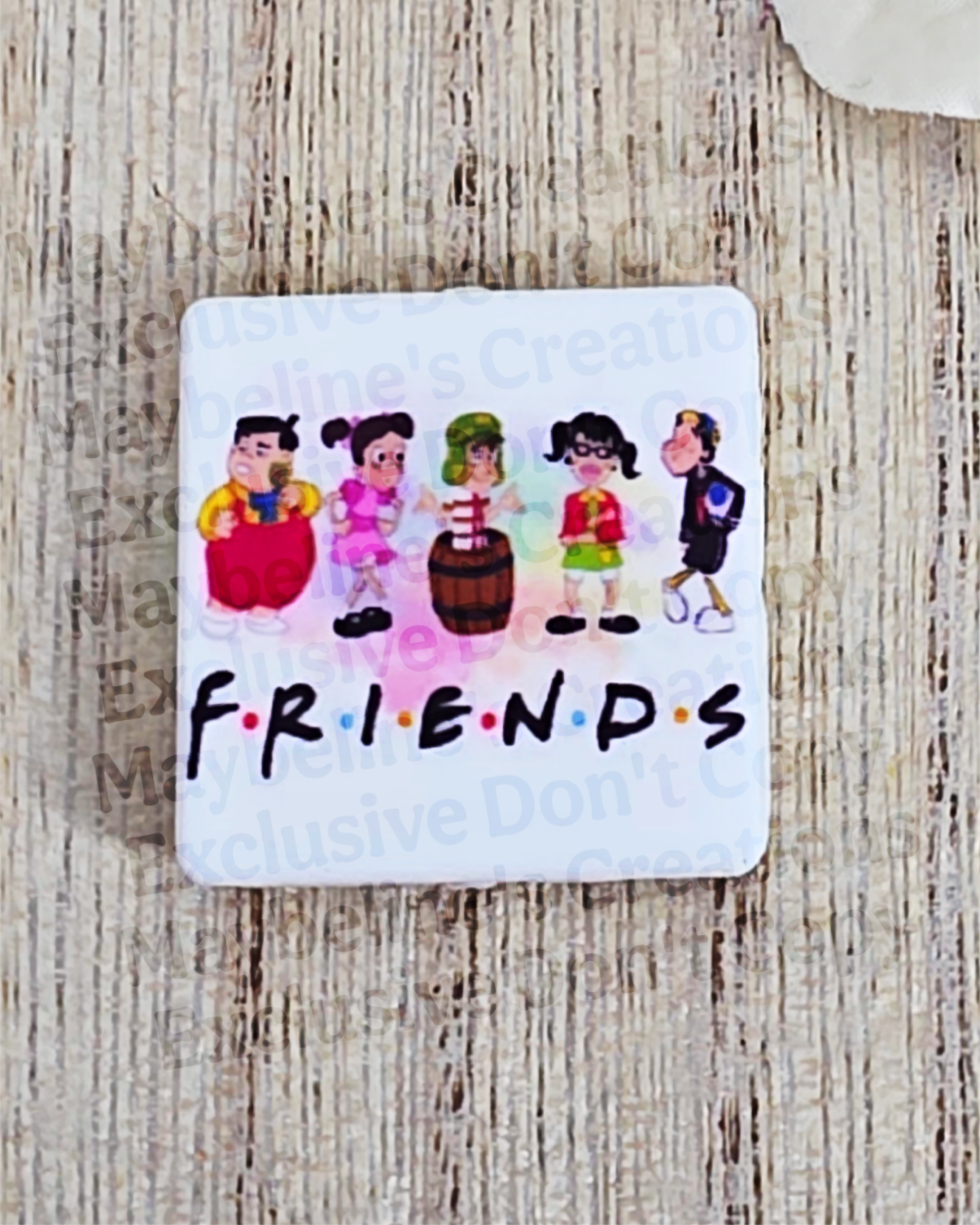 Friends El chavo inspired Silicone Focal Bead for you beadable projects. MV custom design. A277
