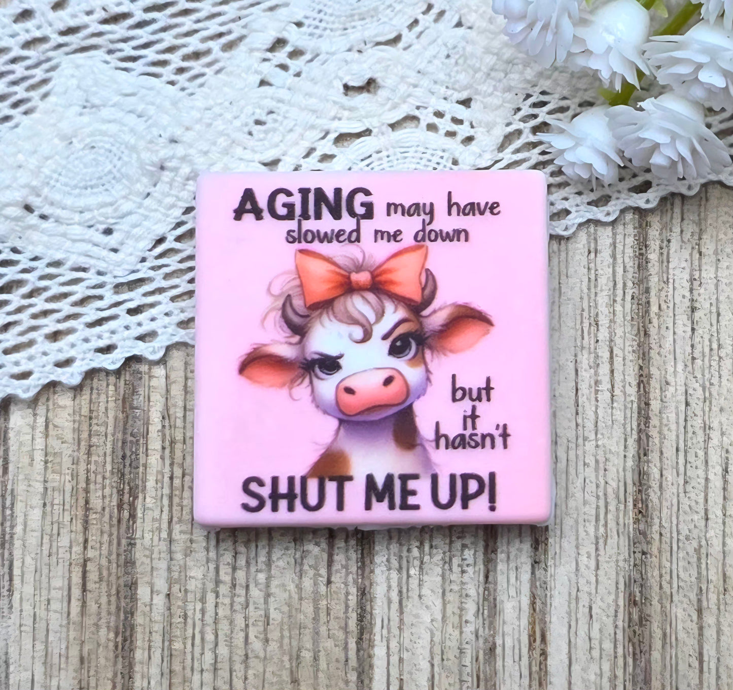 Exclusive Aging May Have Slowed Me Down Silicone Focal Bead