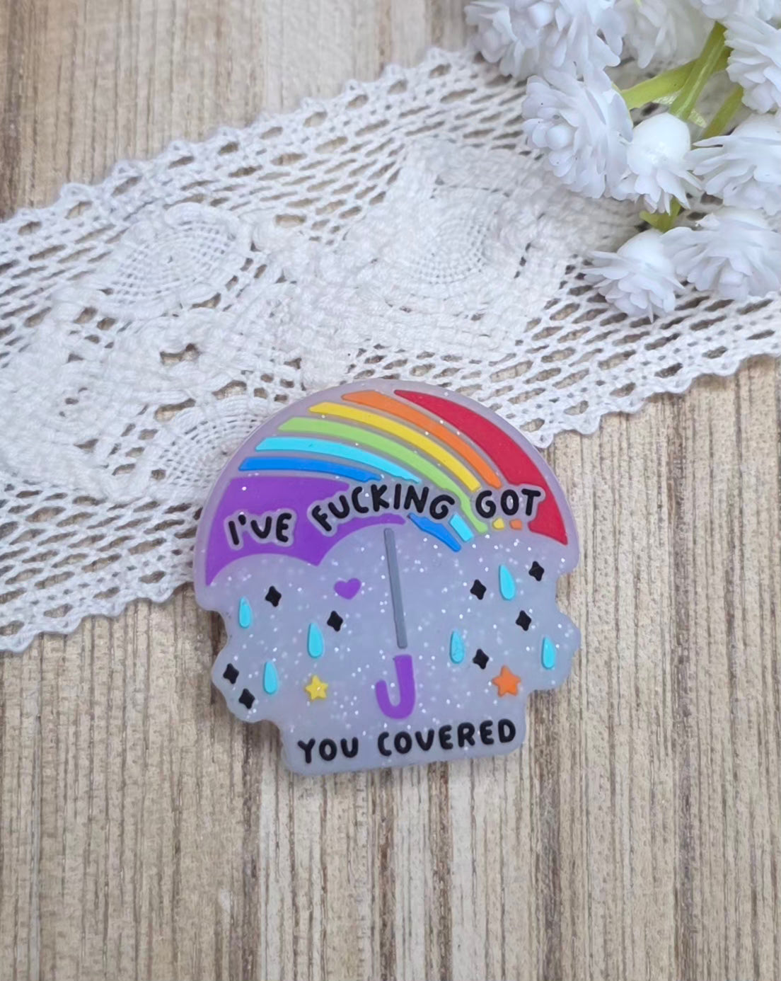 Ive F*cking Got You Covered Silicone Focal Bead