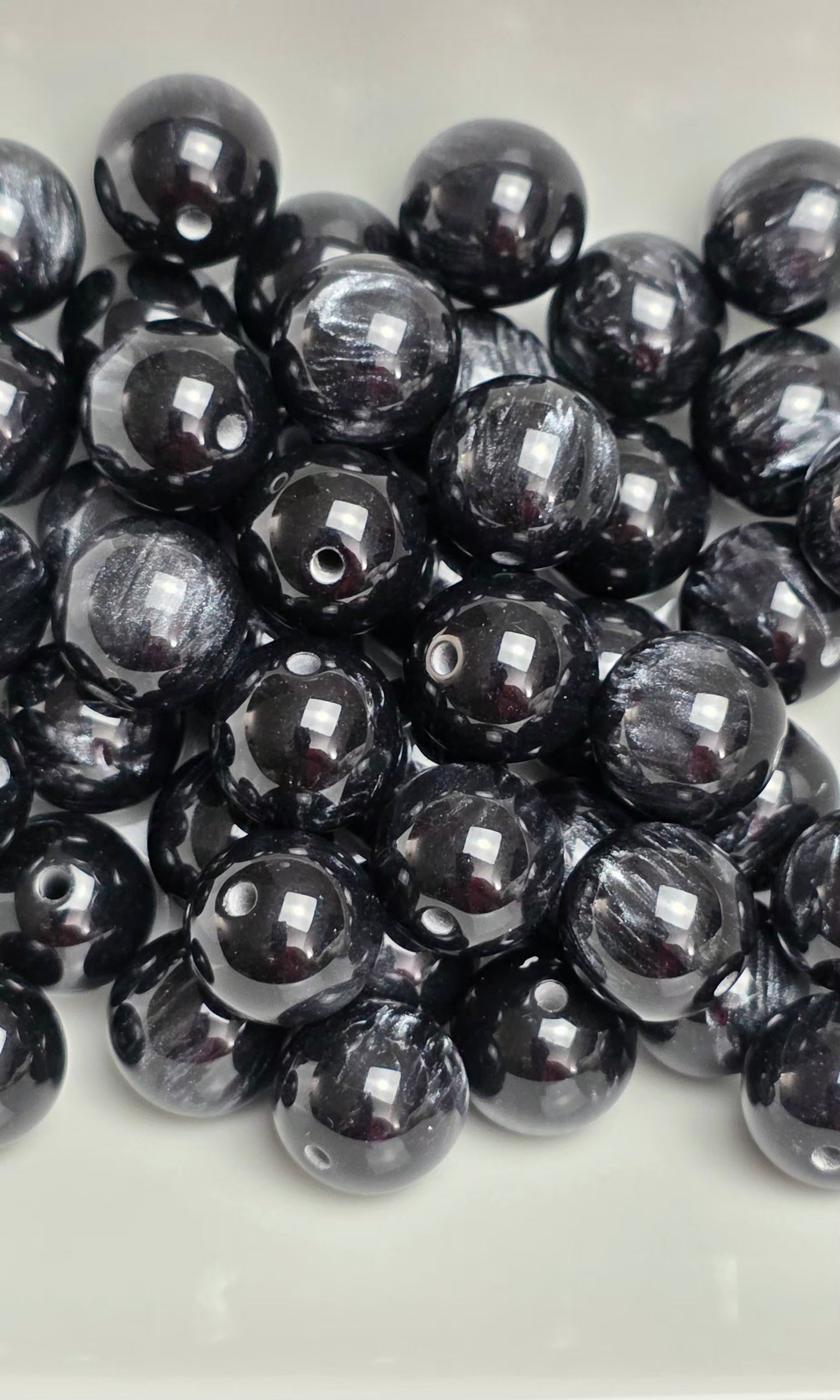 Dark Eclipse Acrylic Beads – 16mm – 10 Pack