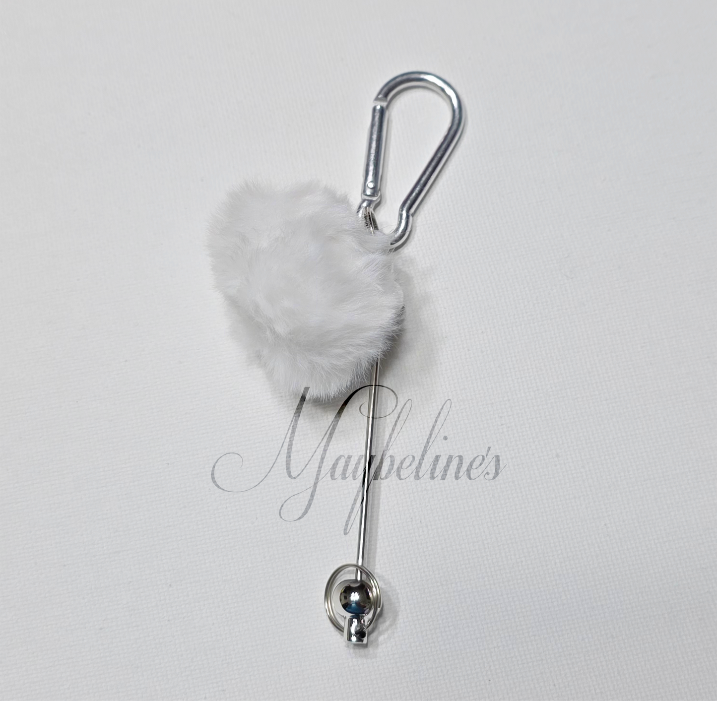 Beadable Keychain Bar with Pom Pom ā (DIY Blank)