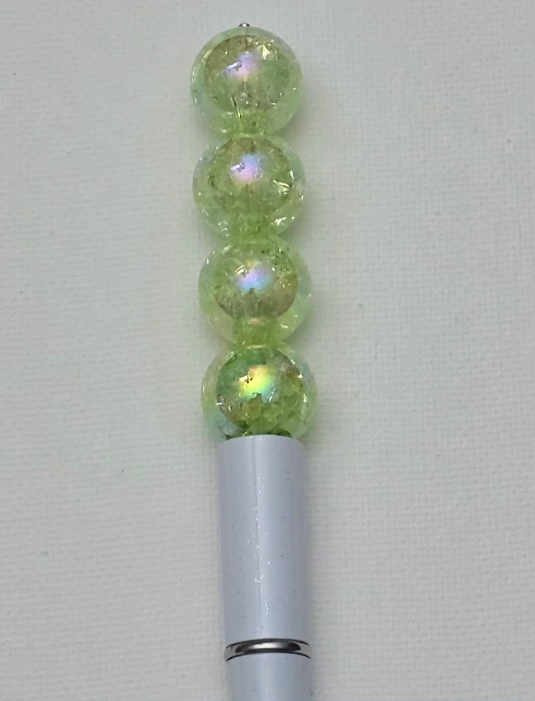 16MM Green Iridescent Crackle Acrylic Beads ā 6 Piece Pack