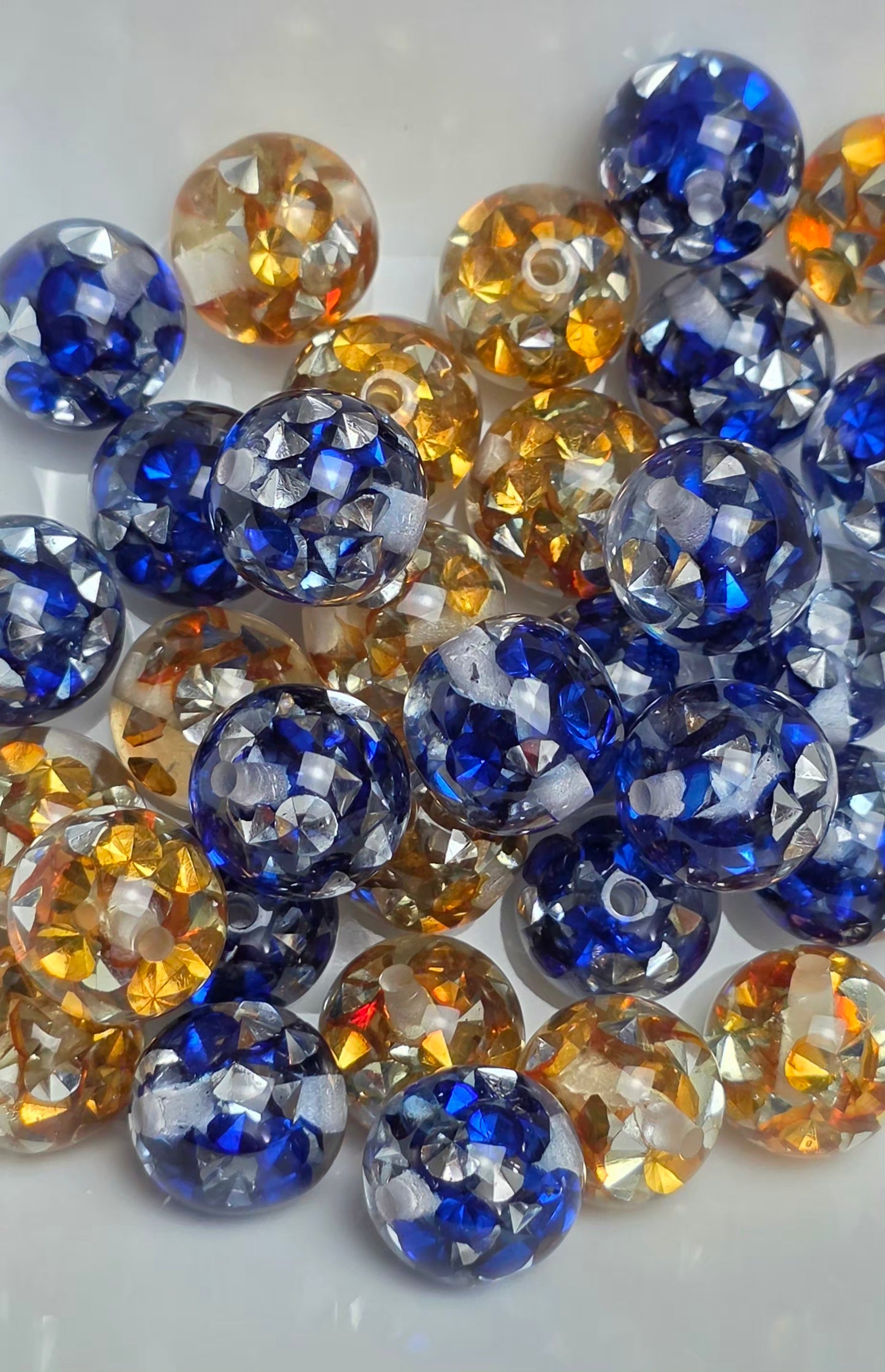 Royal Gala — Blue & Gold — 10 beads