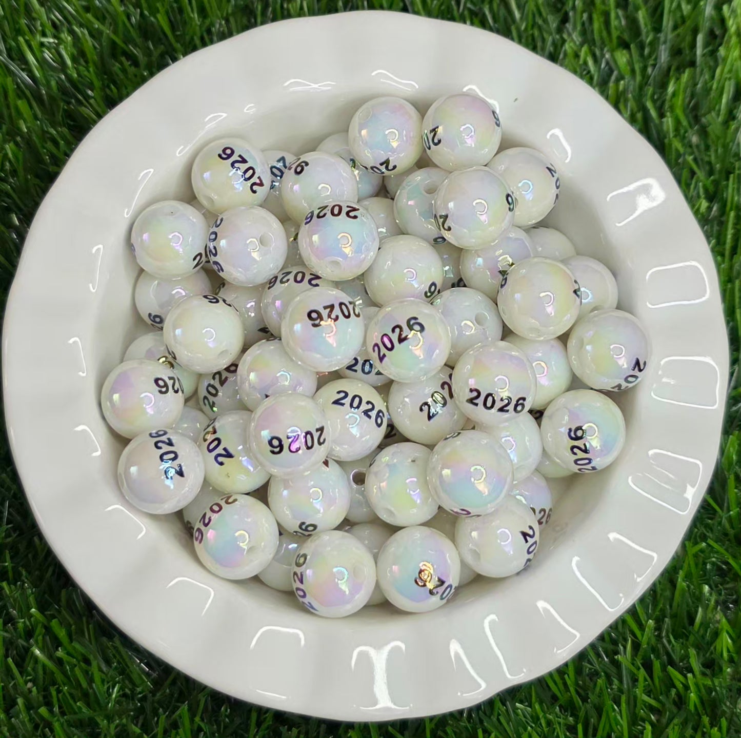 16mm UV 2026 Commemorative Acrylic Beads – 6 Pack