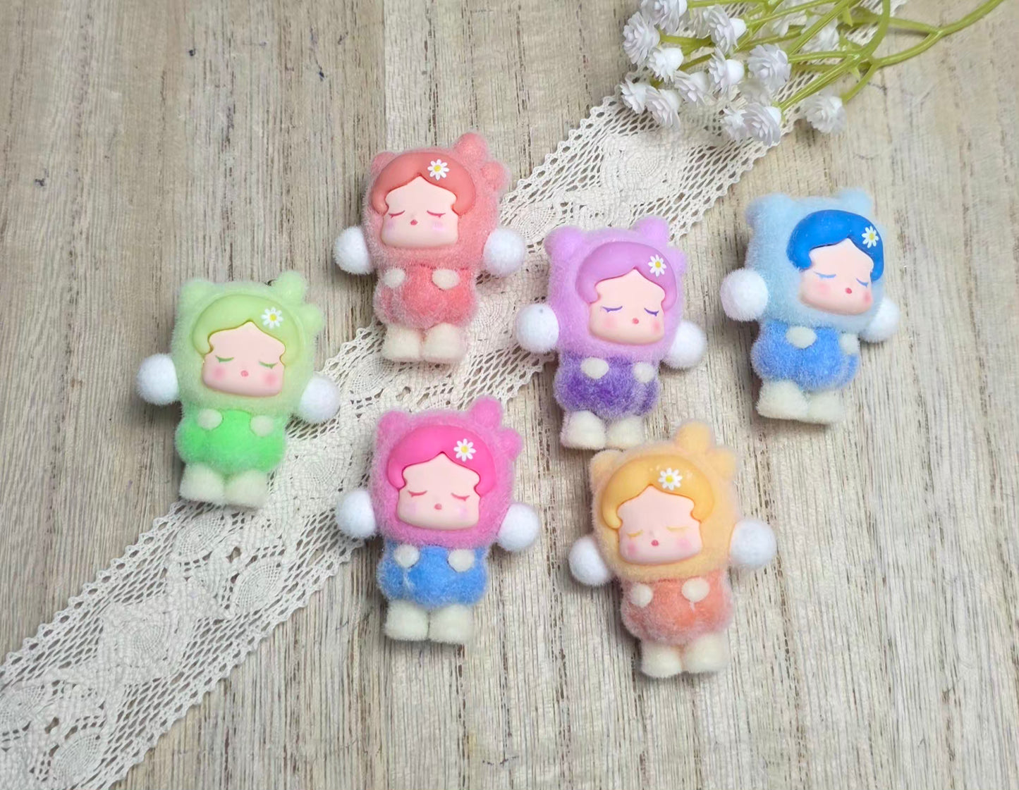 Fuzzy Bubble Girl Pen Topper – Assorted Designs