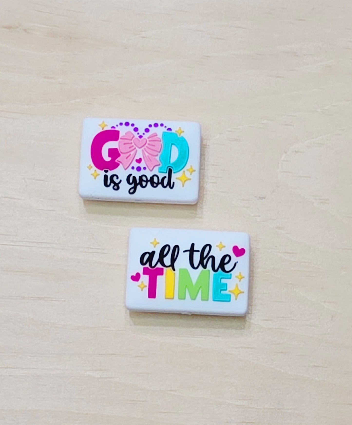 God is good all the time silicone focal bead - A460 and A461