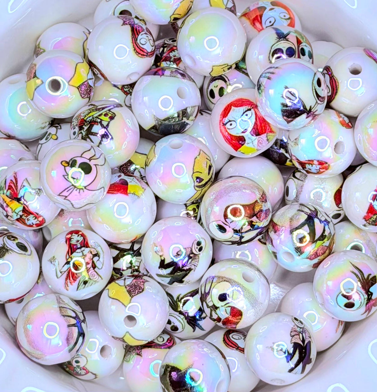 Halloween Christmas Character Acrylic Beads – 5 Pack