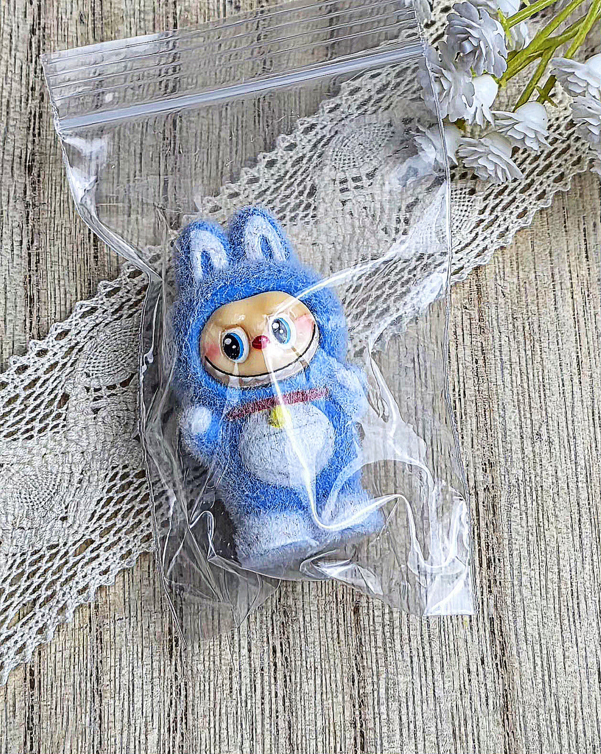 Blue Fuzzy Character Pen Topper – Last One