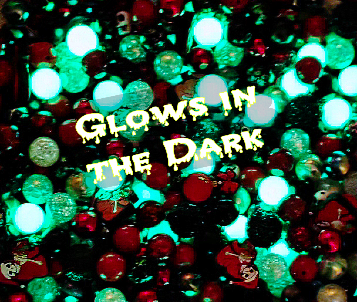 Glow Before Christmas Mix | Glow-in-the-Dark Acrylic Bead Mix | Curated Craft Beads