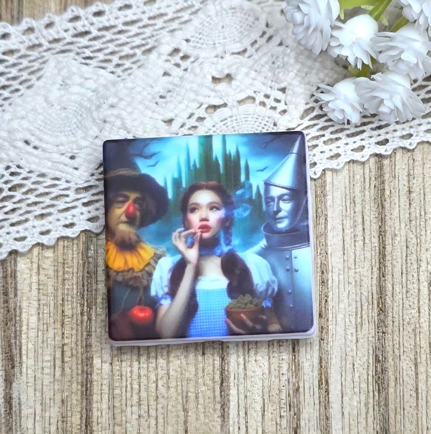 Emerald City Inspired Silicone Focal Bead
