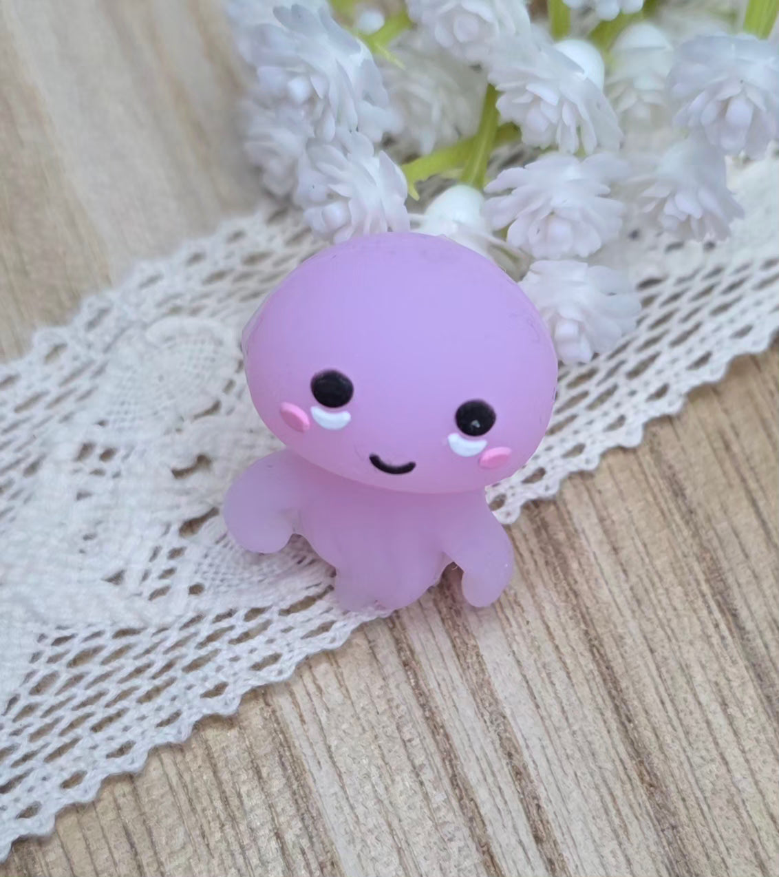 3D Kawaii Jellyfish Silicone Focal Bead