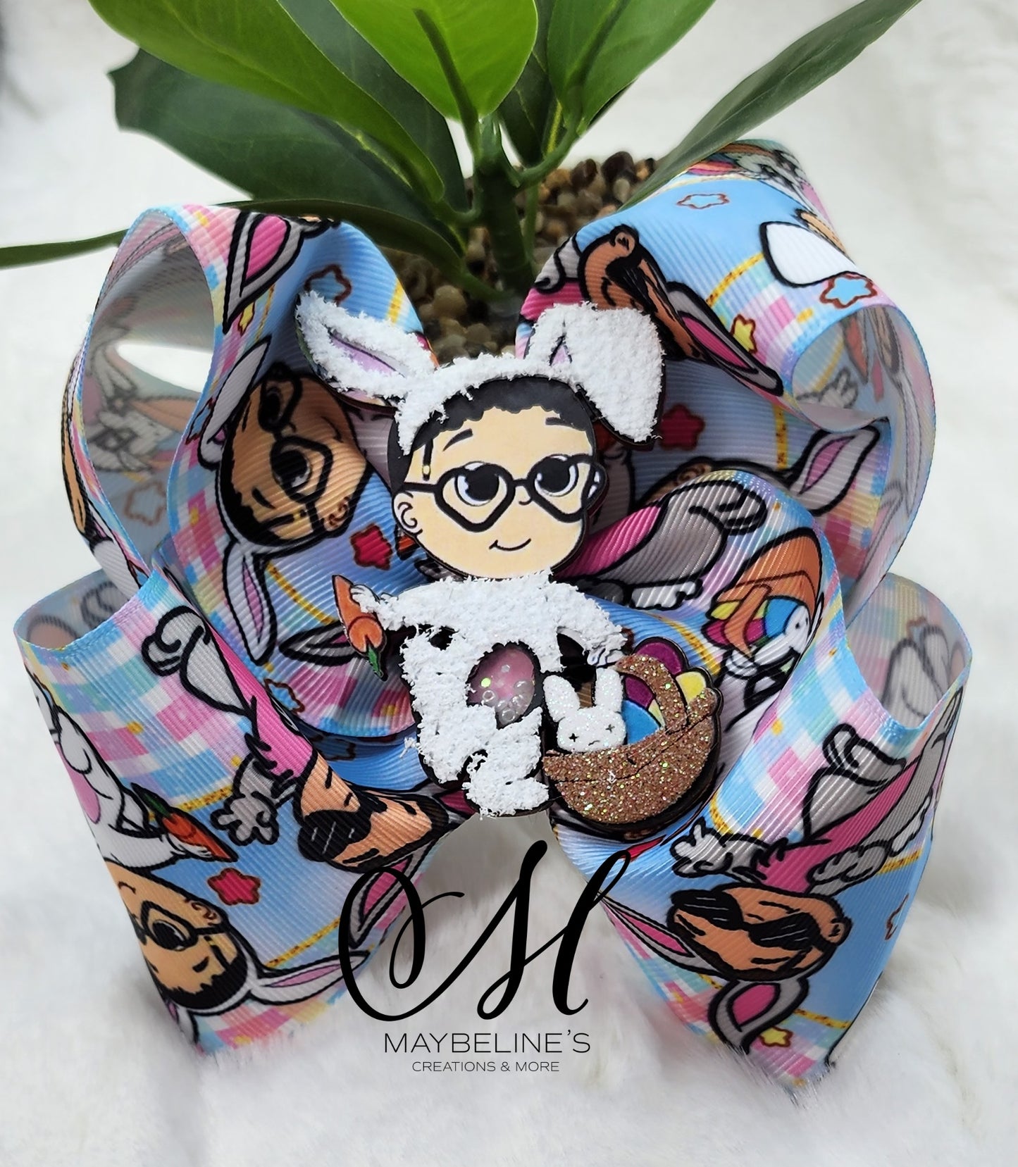 Mr. Bunny, Easter hair bow