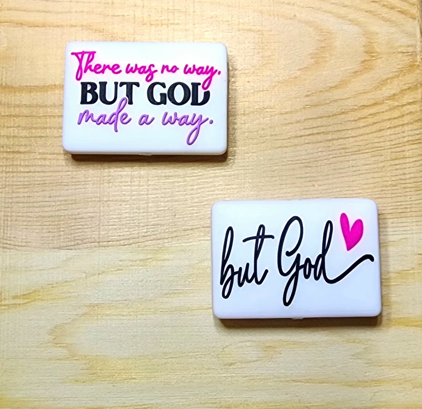 There was no way but God made the way - Silicone focal bead - double-sided focal bead - A51