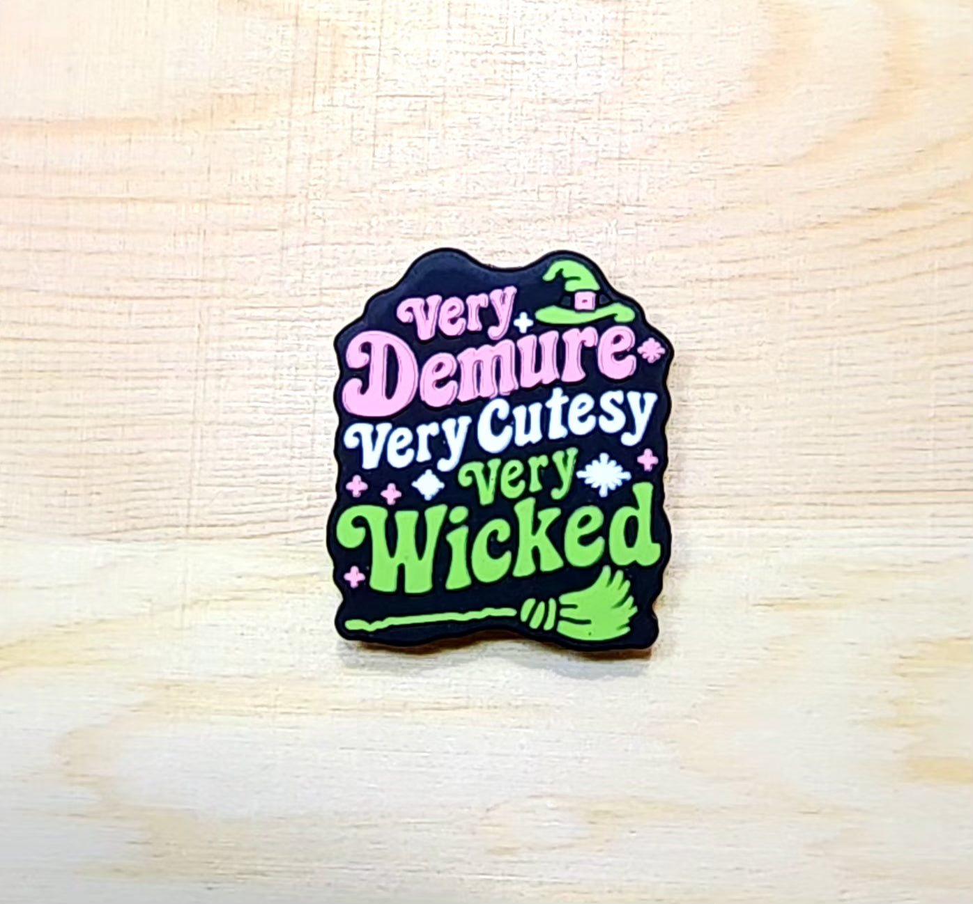 Very demure Very cutesy Very wicked - silicone focal bead - A225