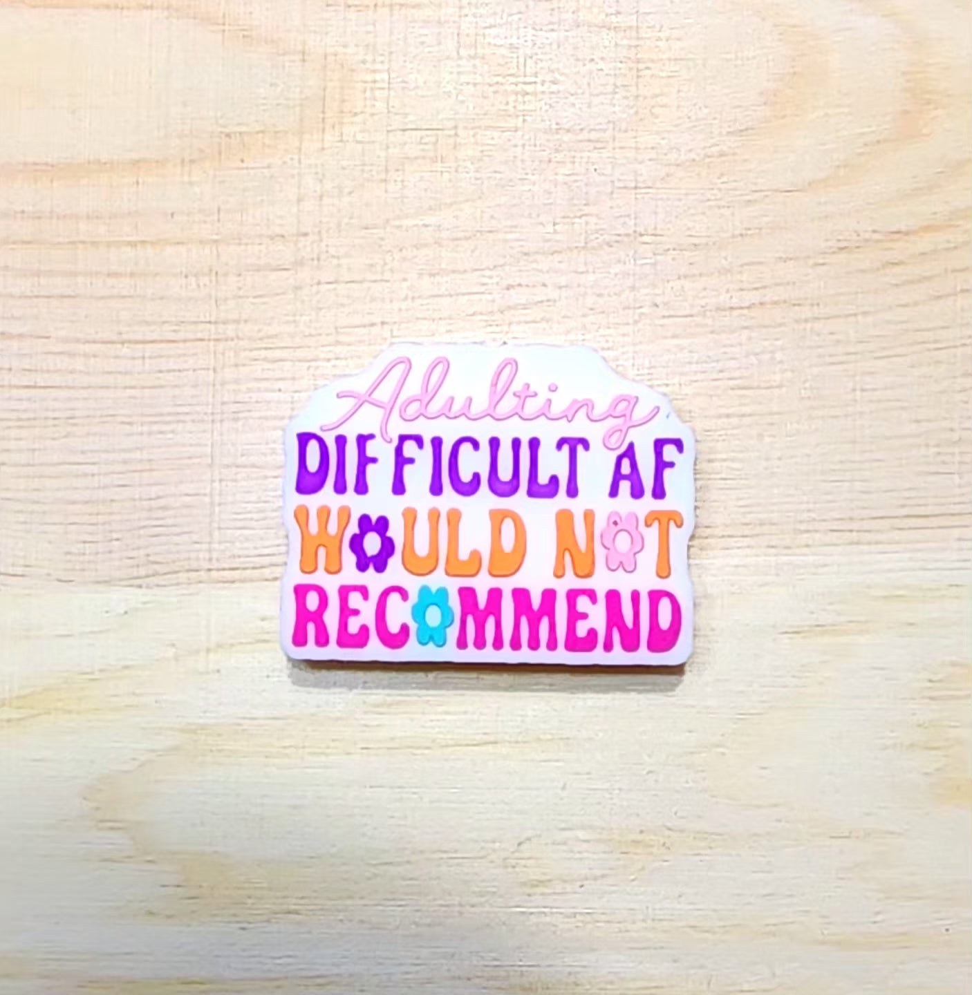 Adulting difficult AF would not recommend - silicone focal bead - A77