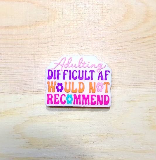 Adulting difficult AF would not recommend - silicone focal bead - A77