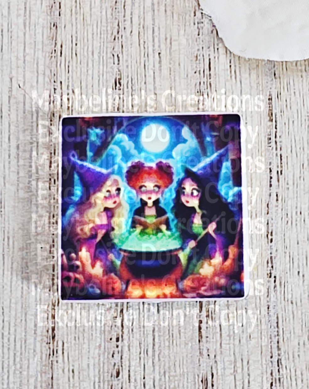 Three Little Witches – Silicone Focal Bead — #A273 (Halloween Exclusive)