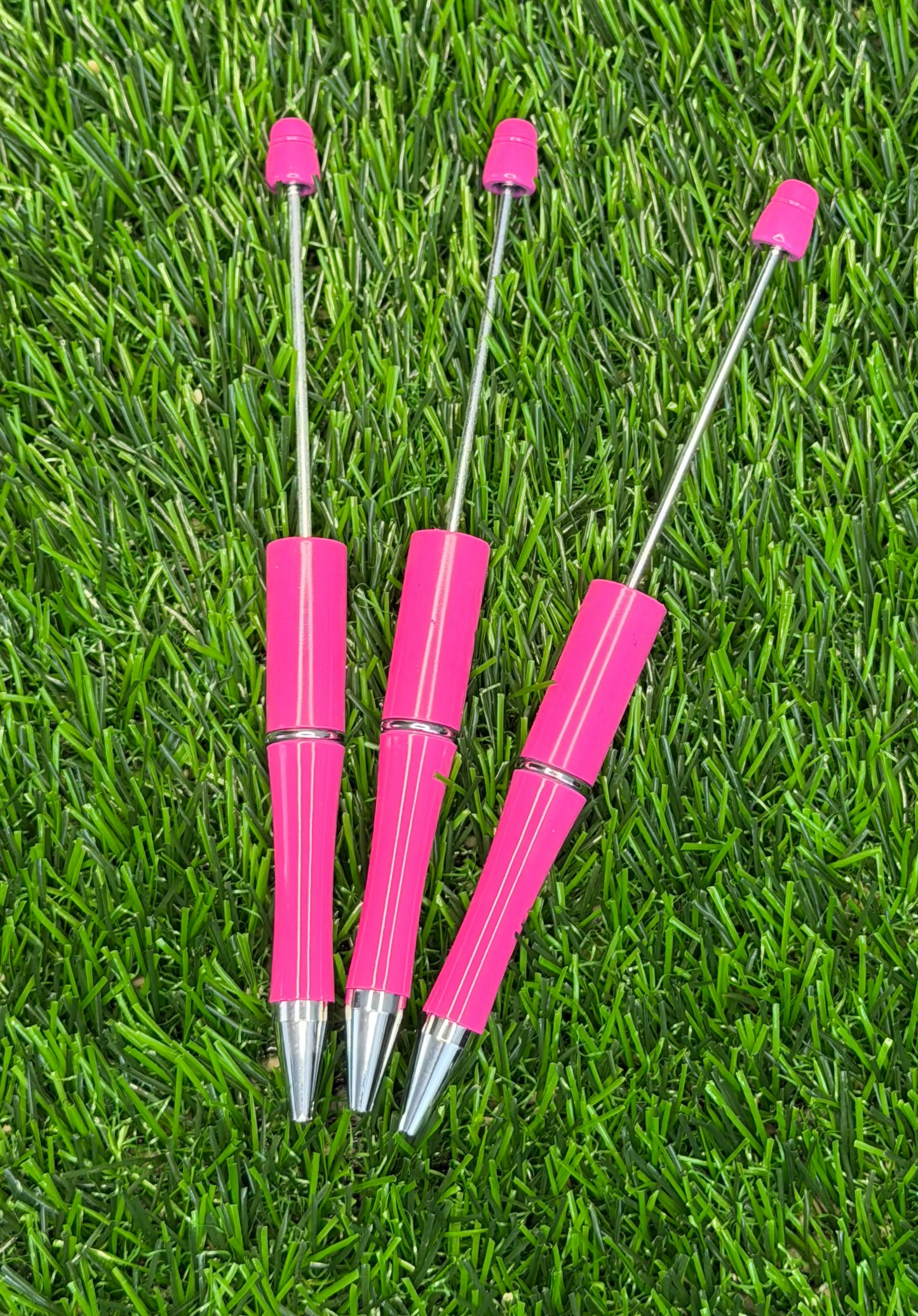 Pink Beadable Pen Blank – Black Ink