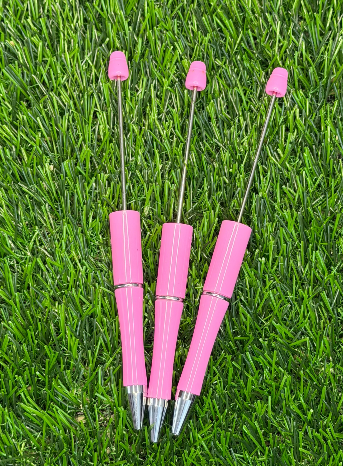 Pink Beadable Pen Blank – Black Ink