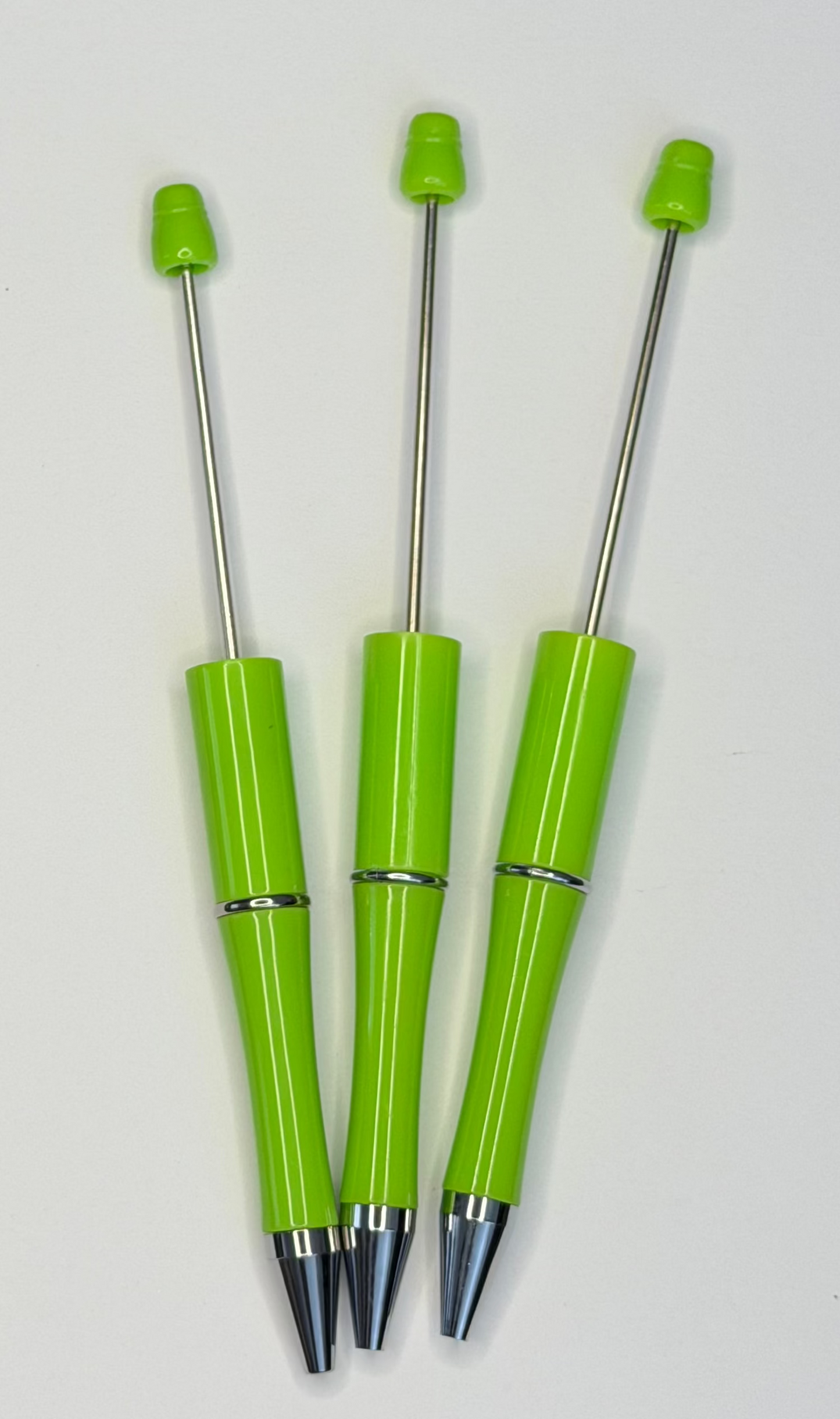 Green Beadable Pen Blank – Black Ink