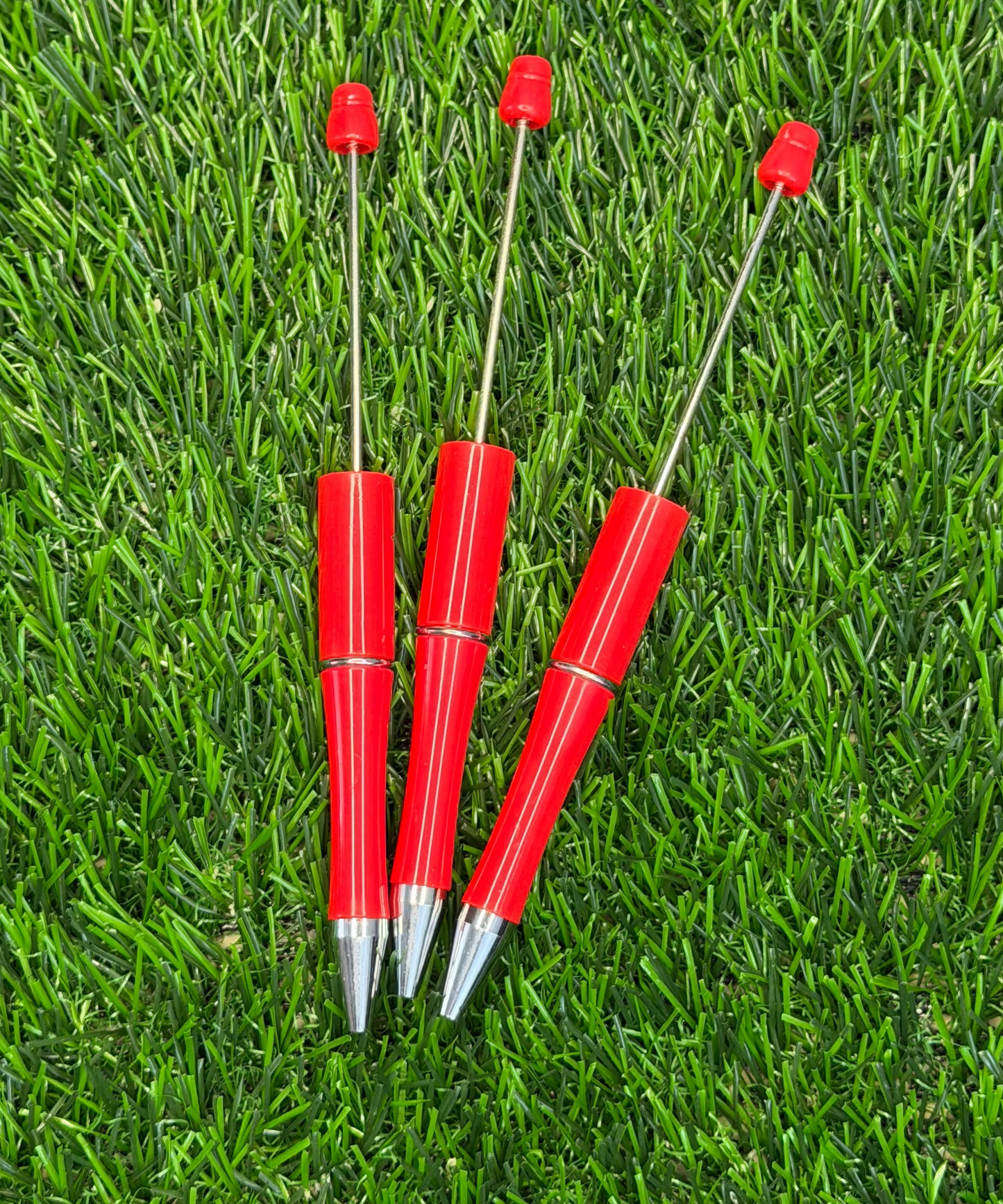 Red Beadable Pen Blank – Black Ink