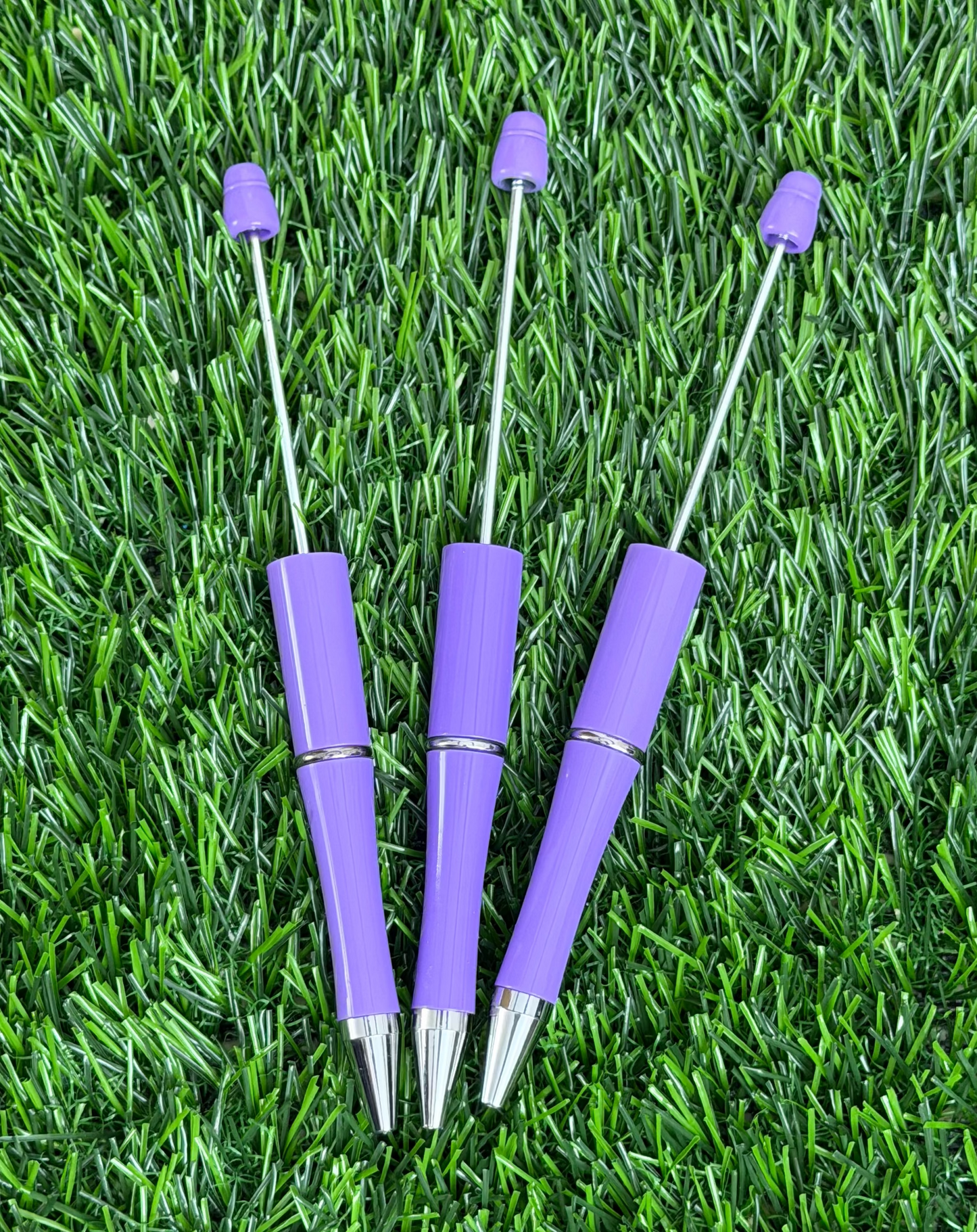 Purple Beadable Pen Blank – Black Ink