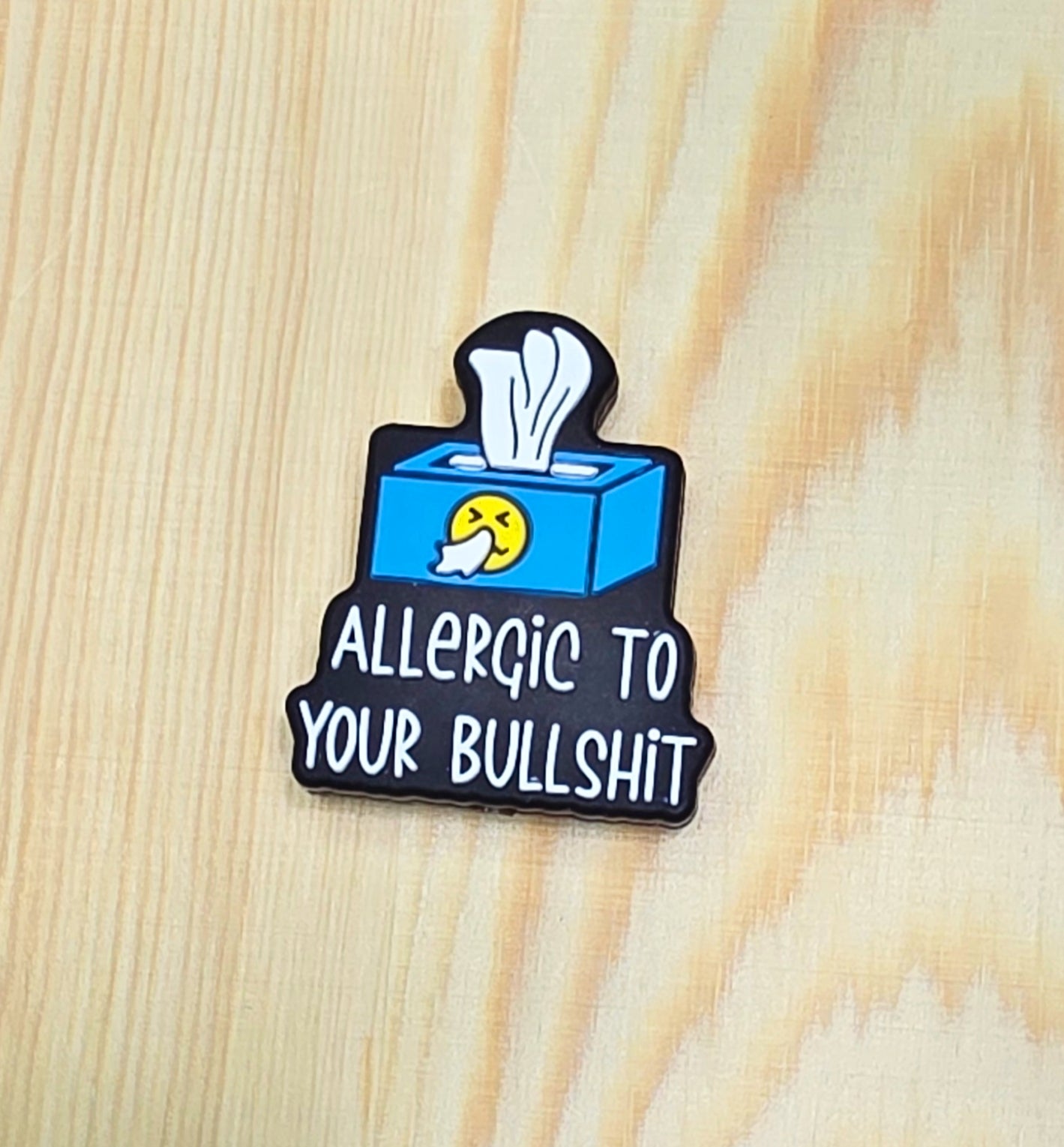 Allergic to your bullshit silicone focal bead - A236A