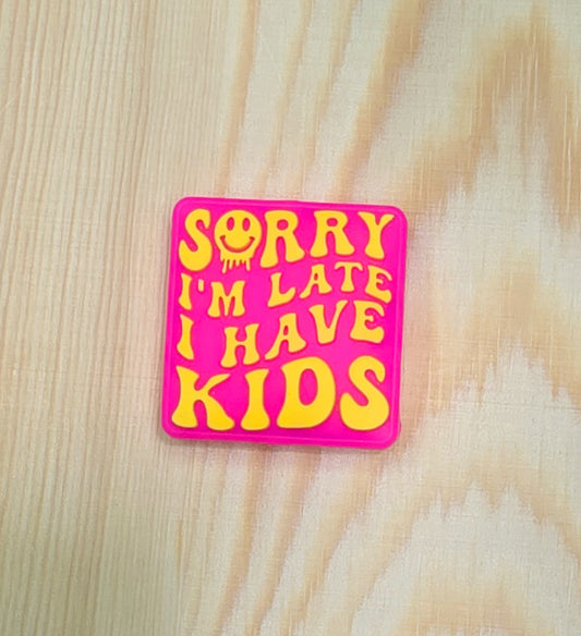 Sorry I'm late I have kids silicone focal bead - A138