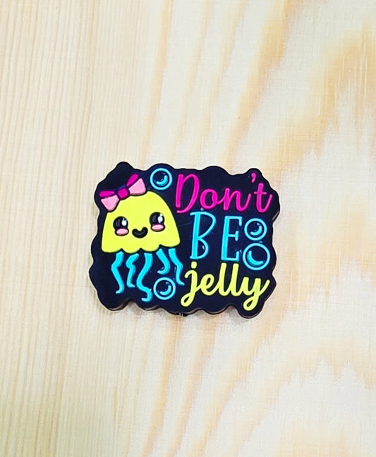 Don't be jelly silicone focal bead - jellyfish silicone focal bead - A160