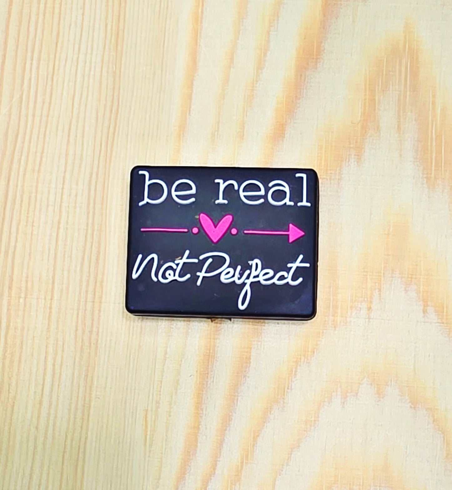 Be real not perfect silicone focal bead - A172A