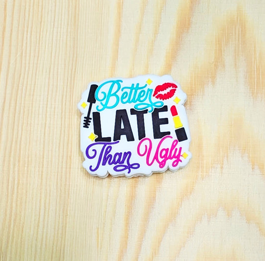 Better late than ugly - silicone focal bead - A127