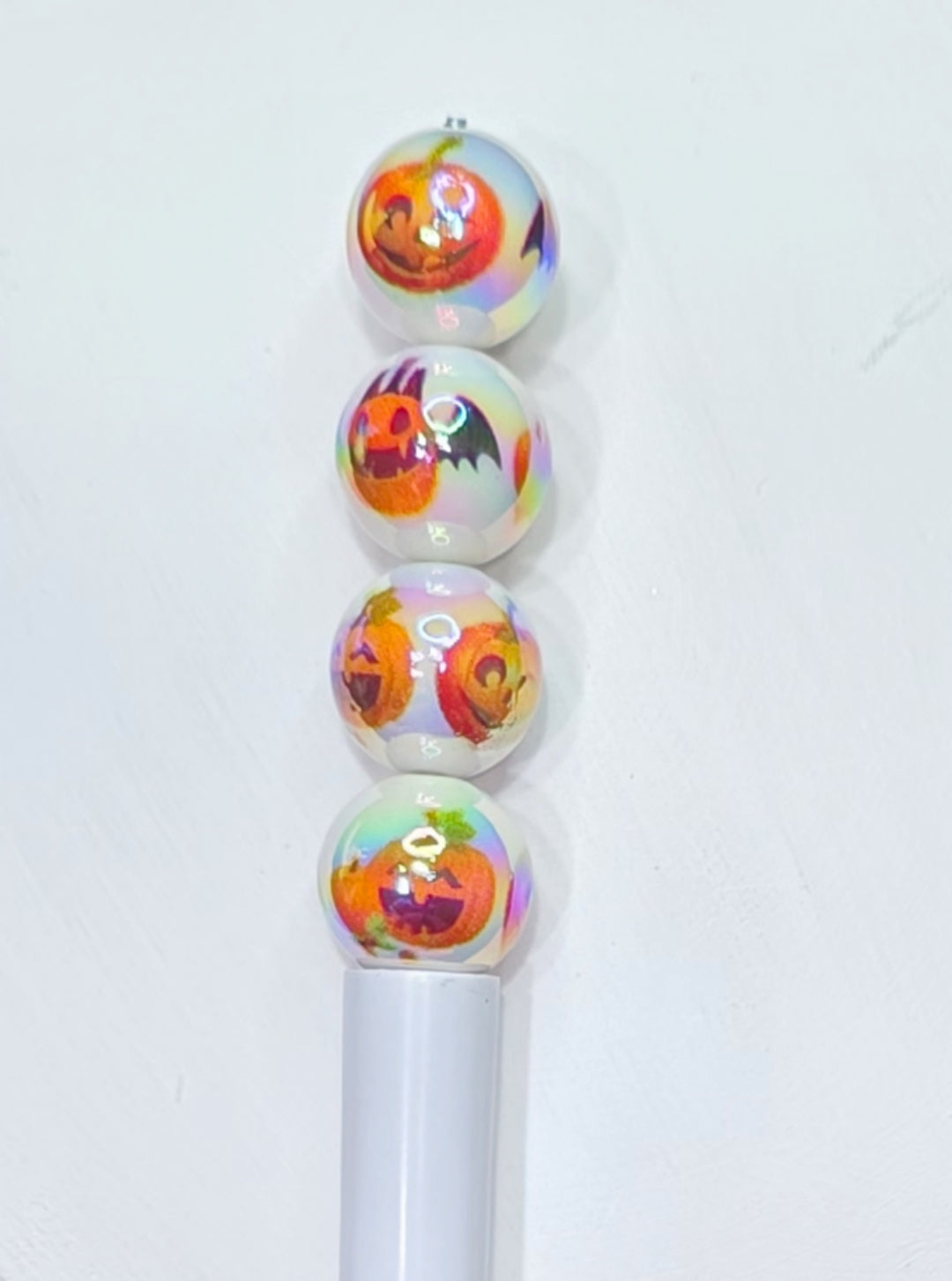 Halloween pumpkin 16mm acrylic beads