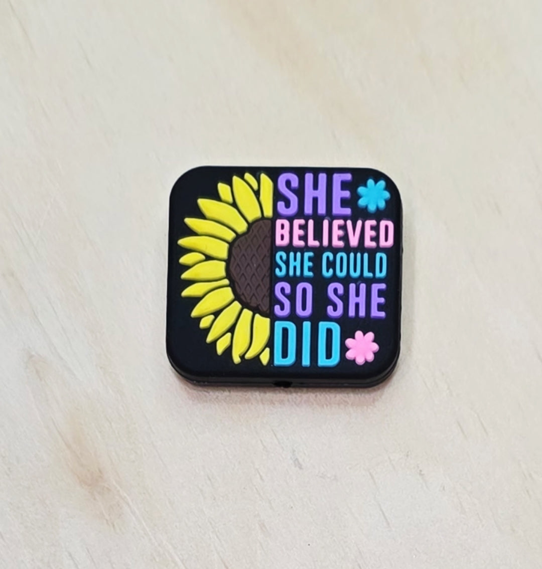 She believed he could so she did silicone focal bead A248