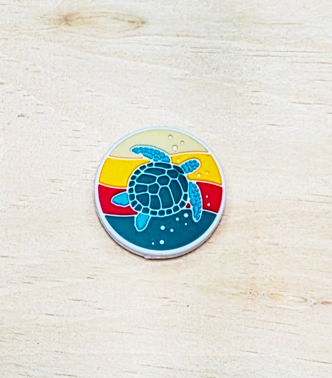 Sea turtle silicone focal bead A199