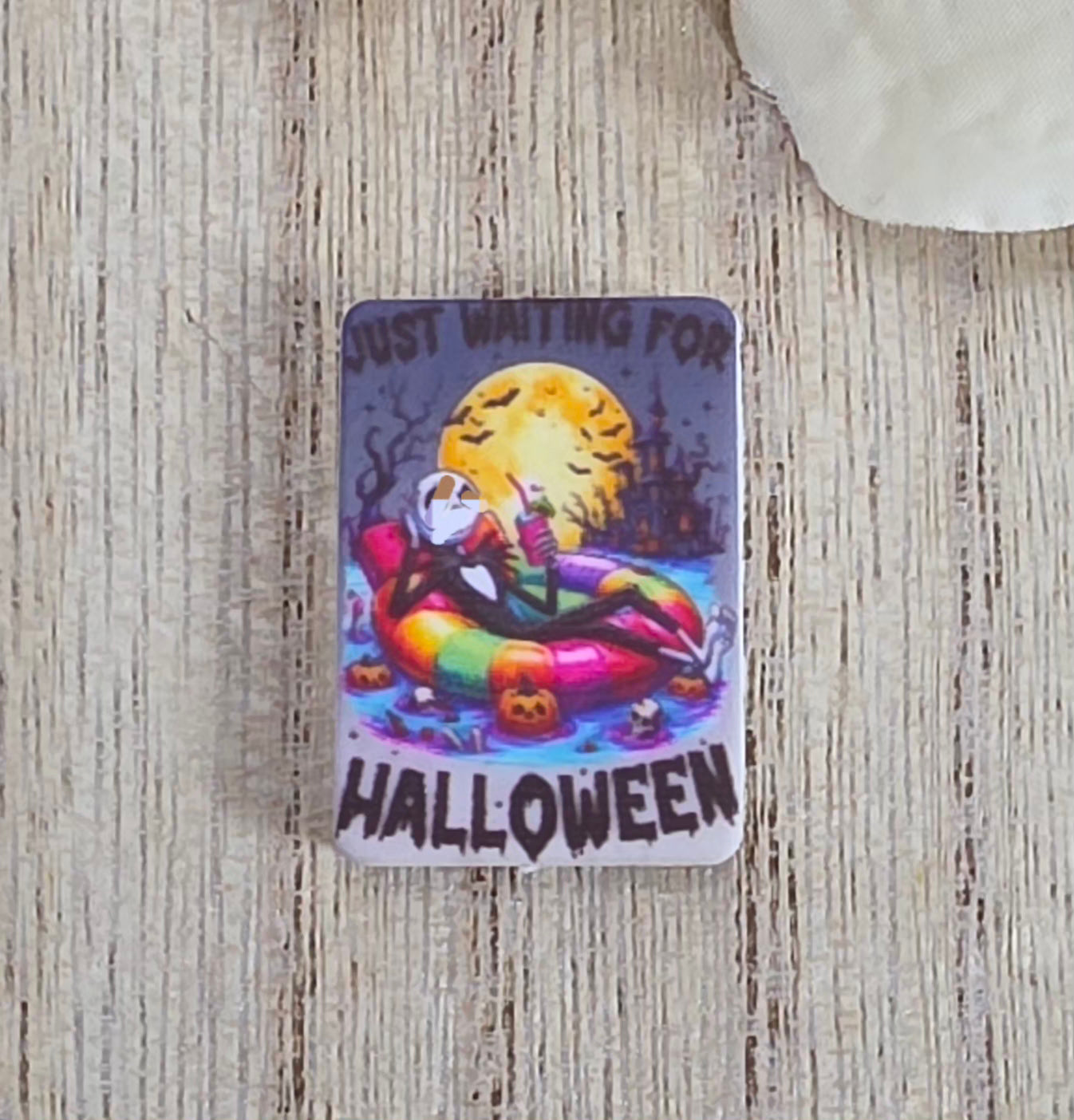 Just Waiting For Halloween Silicone Focal Bead