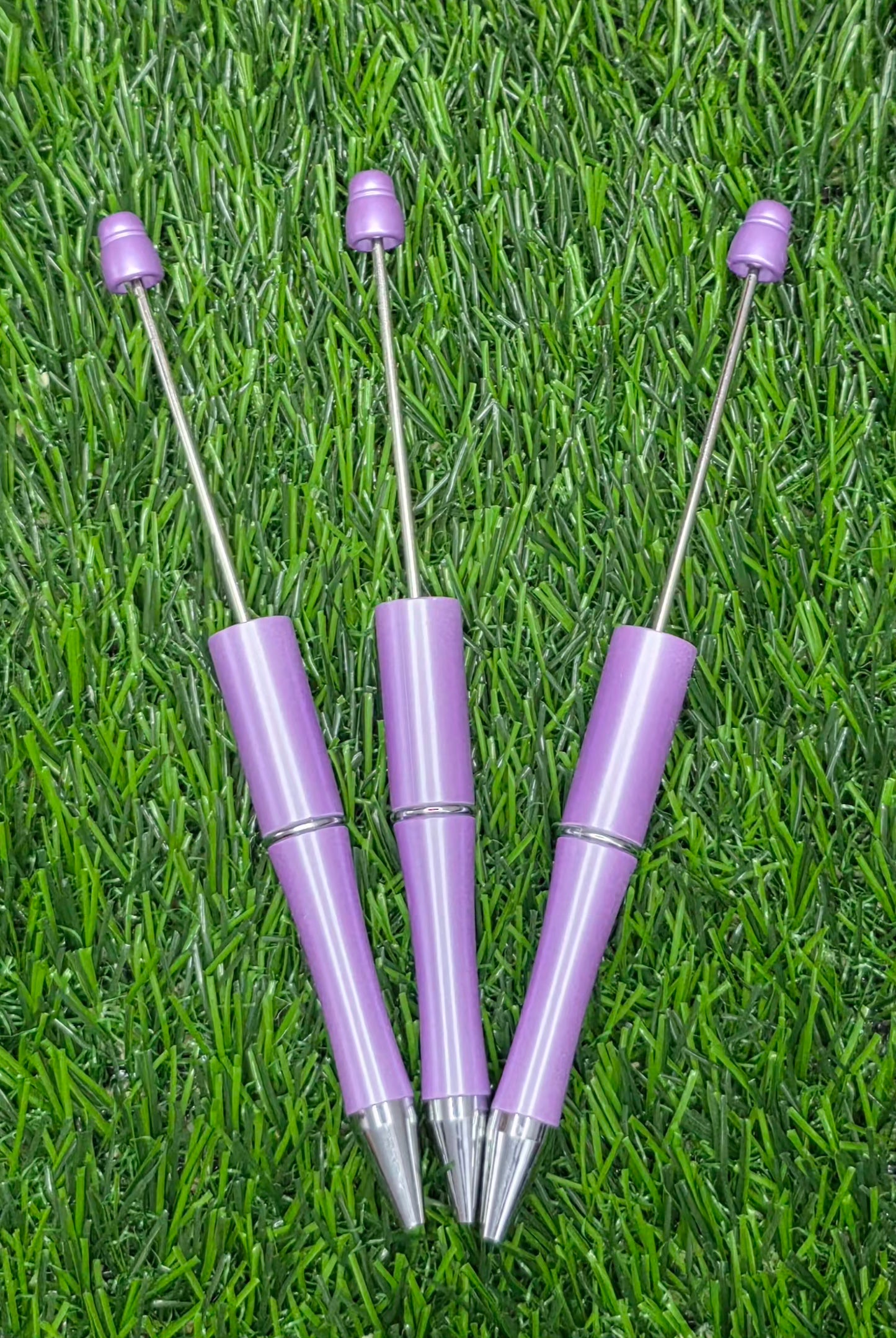 Purple Beadable Pen Blank – Black Ink