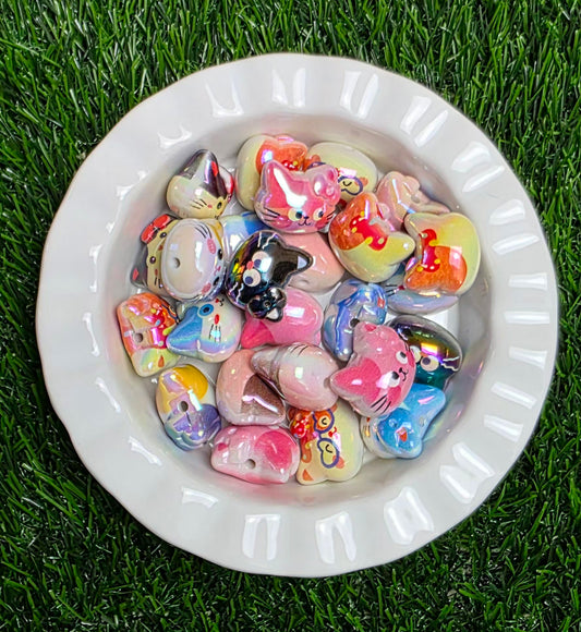 Acrylic Cat Beads – 3 Pack