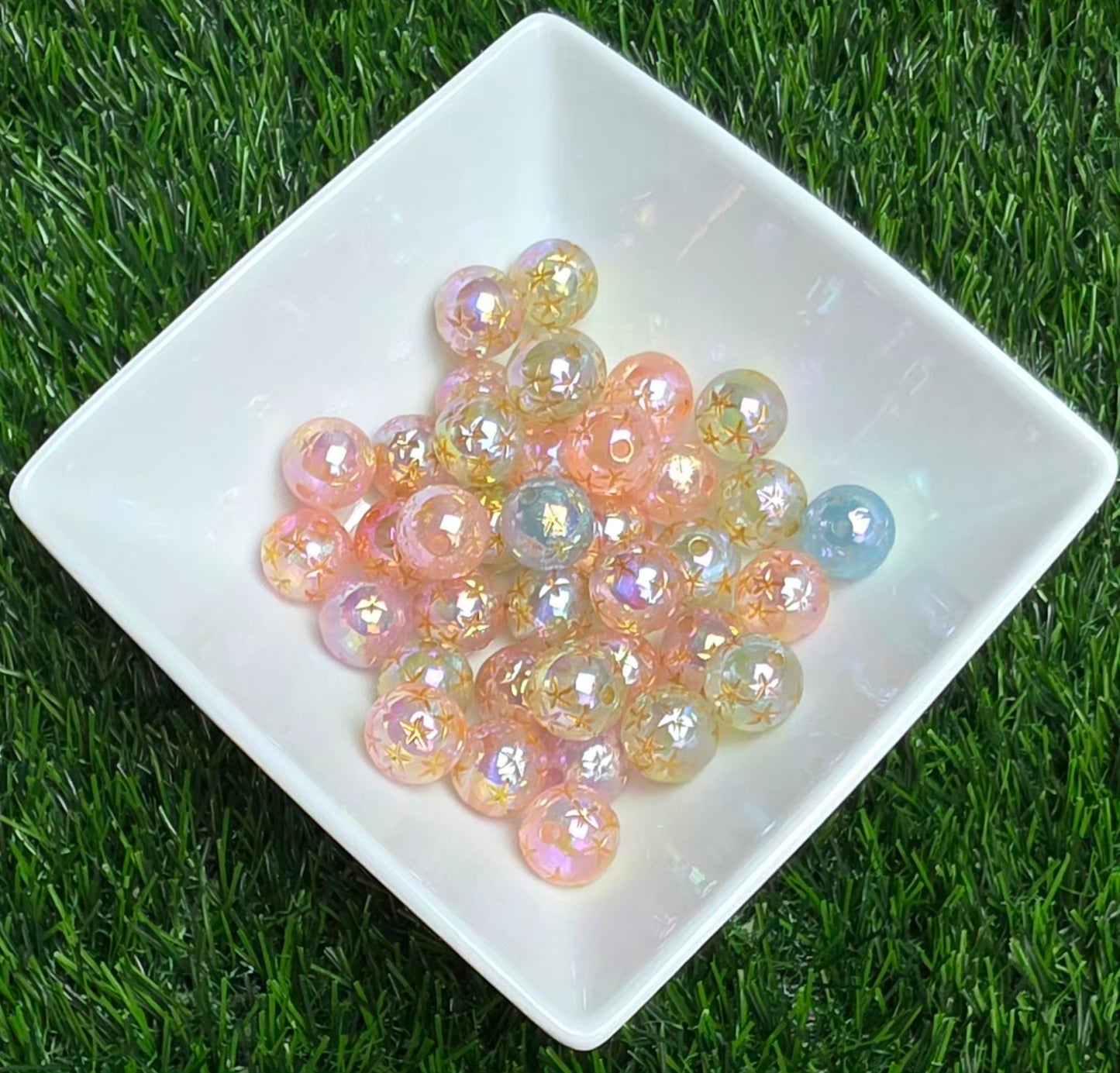 Celestial Sunset – 16mm Acrylic Bead Mix – 10 Pack