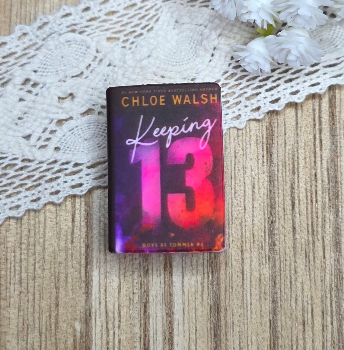 Keeping 13 & Binding 13 Inspired Book Silicone Focal Bead