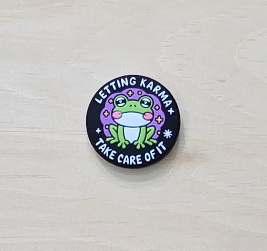 Letting karma take care of it, silicone focal bead - A470