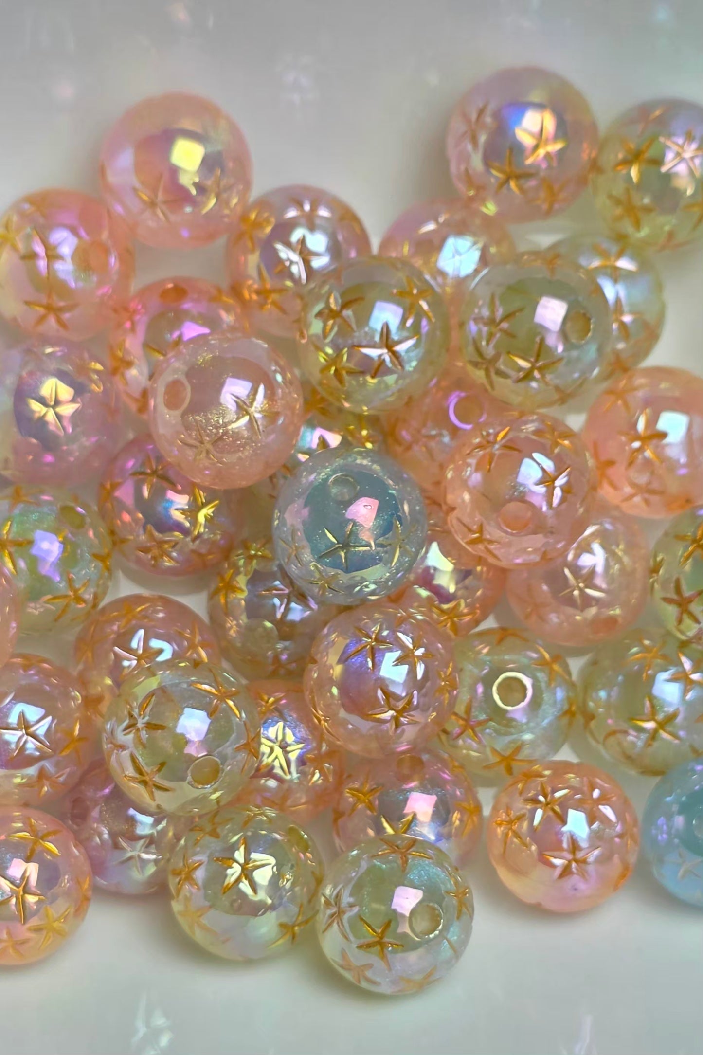 Celestial Sunset – 16mm Acrylic Bead Mix – 10 Pack