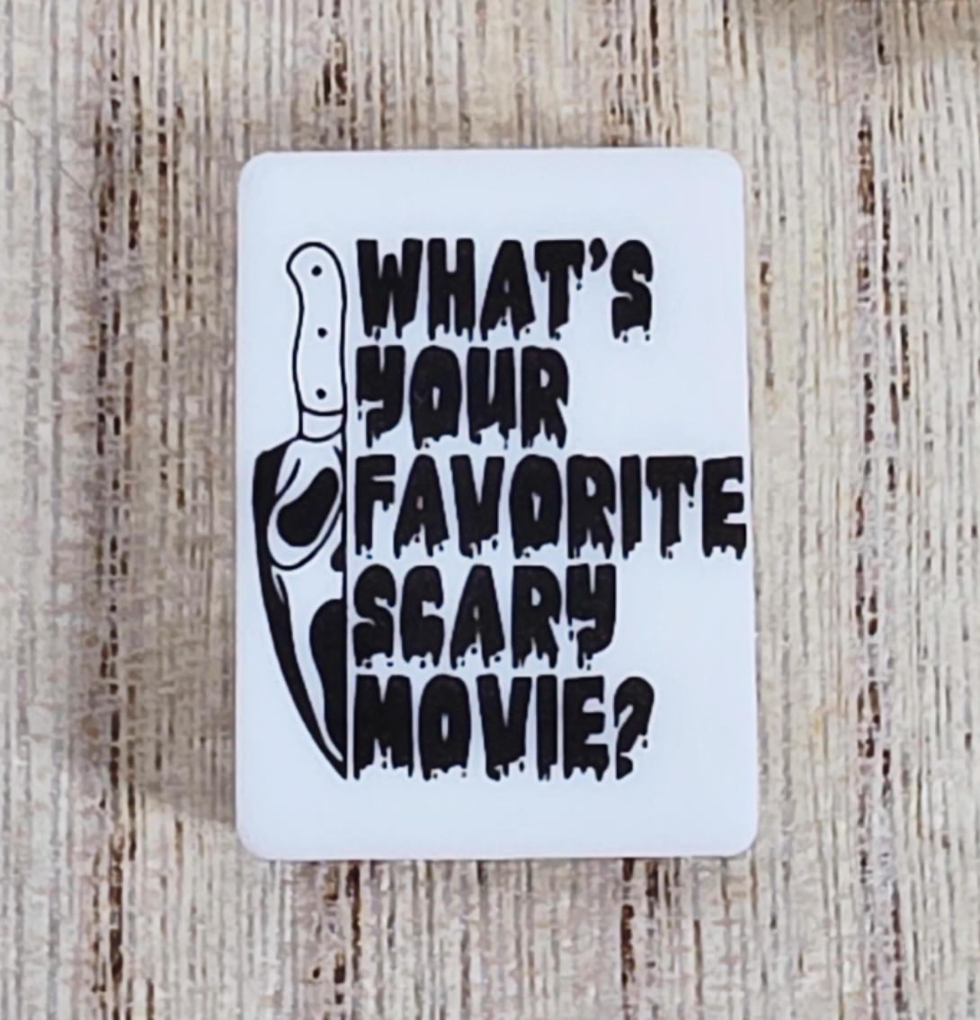 What’s Your Favorite Scary Movie Silicone Focal Bead