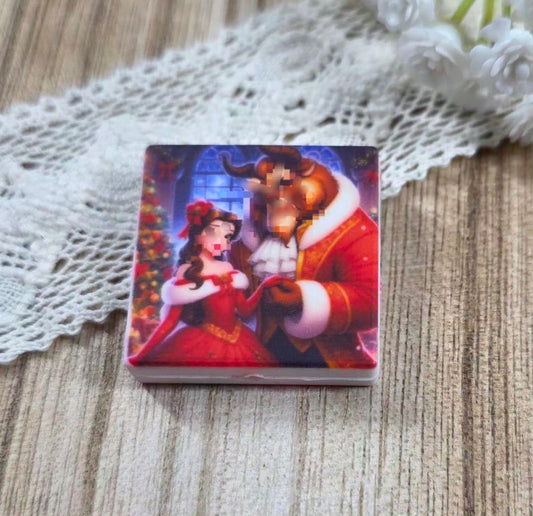 Enchanted Holiday Silicone Focal Bead – Fairytale Christmas Inspired Design