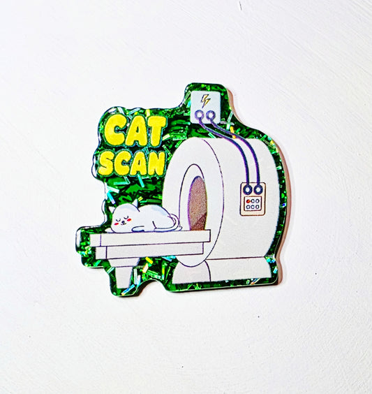Cat Scan Acrylic Flat Back - FB2