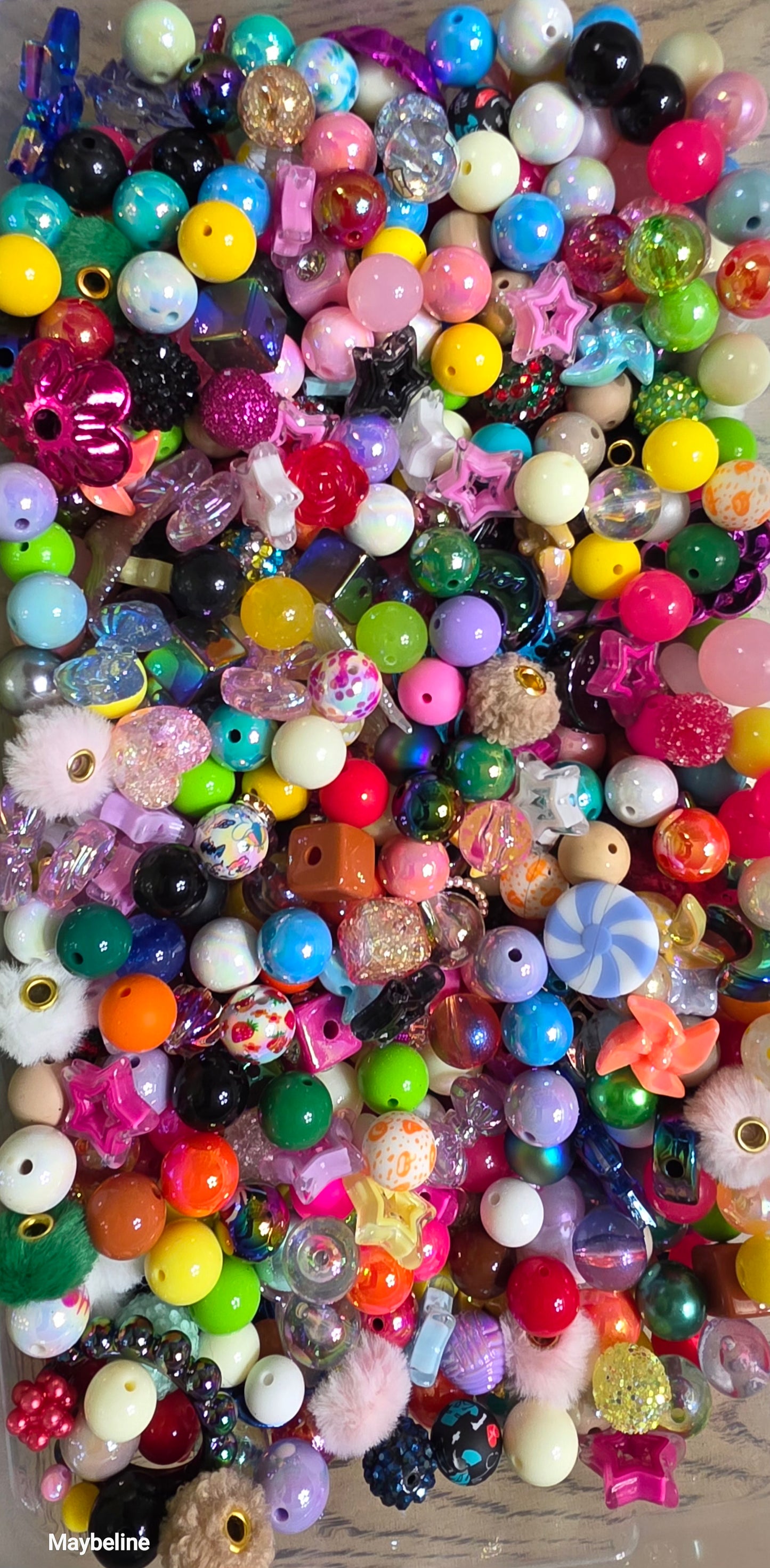 “Kitchen Sink” Bead Mix – Assorted Acrylic Multi Bead Mix | Variety Craft Mix