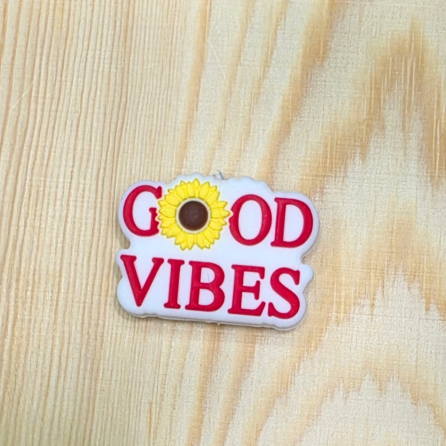 Good vibes silicone focal bead - Sunflower focal bead - A110