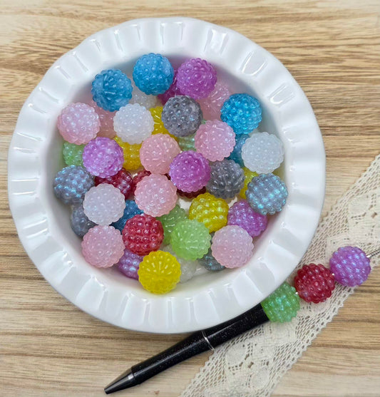 20mm Candy Bubble Jelly Acrylic Beads – 4 Piece Pack